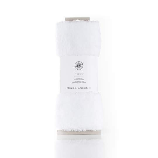 White Sherpa Fabric Bundle by Loops & Threads®